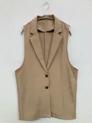 SPRAY PREMIUM ベスト ベージュ 無地
