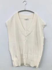 JEANASIS ベスト F アイボリー 無地