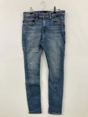 ZARA デニムパンツ USA 30 ブルー 無地 スキニー・タイト ストレート レギュラー ヴィンテージ