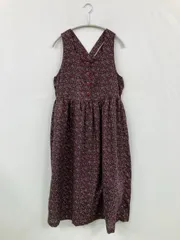 ehka sopo ジャンパースカート F パープル 花柄・ボタニカル柄 その他総柄 ひざ丈 フレア