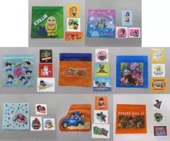 【中古】グッズセット 全8種セット ジッパーバッグ＆ステッカーセット 「一番くじ ドラゴンボール DRAGONBALL SNAP COLLECTION2」 I賞