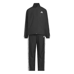 新品 アディダス ジャージ上下セット キッズ マストハブ 3ストライプス ウーブン トラックスーツ ユニセックス子供 KO216 Top : ブラック Bottom : ブラック (JZ8702) 130