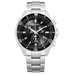 新品 [CITIZEN] 腕時計 citizen collection (光発電エコ・ドライブ/防水/クロノグラフ) VO10-6771F シンプルアジャスト メンズ ビジネス アナログ 学生 ギフト 日付 秒針 夜光 シルバー ブラック 黒文字盤 黒 ソーラ