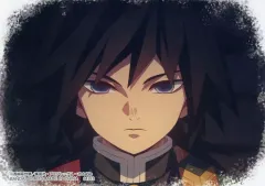 【中古】キャンバスボード・キャンバスアート 冨岡義勇 キャンバス風ボード 「一番くじ 鬼滅の刃 ～柱稽古～」 E賞