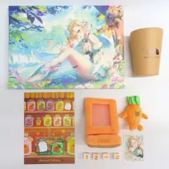 【中古】グッズセット 桃鈴ねね 誕生日記念フルセット(箔押し複製サイン＆メッセージ入りチェキ風ブロマイドカード付き) 「バーチャルYouTuber ホロライブ 桃鈴ねね 誕生日記念2025」