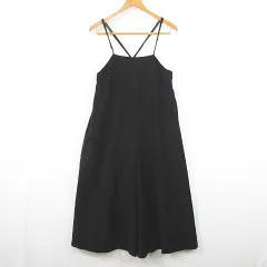 ケービーエフプラス KBF＋ アーバンリサーチ オールインワン ロンパース サロペット ストレッチ レーヨン ONE ブラック kz12444