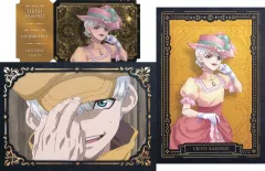 【中古】グッズセット 西園寺羽京 チケット風ステッカー＆ブロマイドセット 「推しくじ Dr.STONE ～シンデレラくじ～」 E賞