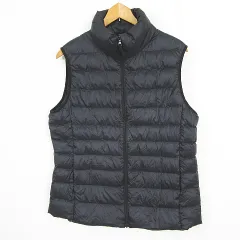 ユニクロ UNIQLO ウルトラ ライトダウン ベスト ジップアップ XL ブラック 大きいサイズ kz13957