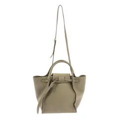 【美品】  CELINE / セリーヌ | レザー 2way ビッグバッグ スモール ハンドバッグ | ライトトープ | レディース