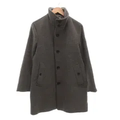 B&Y ユナイテッドアローズ BEAUTY&YOUTH ビューティー&ユース Wフェイス メルトン レイズドネック コート M ミドル ハーフ丈 グレー 1225-139-7353 /AE