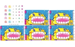 【中古】グッズセット スーパーうんちくん お役立ちコレクション(メッセージカード＆シール) 「一番くじ たまごっちのプチプチおみせっち ～ドキドキ!パワーアップしたくじびきやさん!～」 H賞