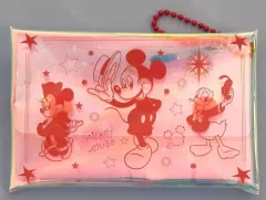 【中古】小物入れ・マルチケース・缶ケース ミッキーマウス＆ミニーマウス＆ドナルドダック マルチケース 「Happyくじ Disney Wishing Stars」 H賞