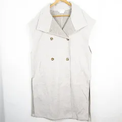 チャオパニック ティピー CIAOPANIC TYPY ロング ジレ ベスト ONE ライトベージュ kz12780