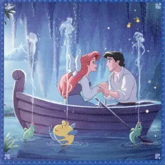 【中古】キャンバスボード・キャンバスアート リトル・マーメイド ミニキャンバスボードCollection 「一番くじ ディズニープリンセス Dream in color」 F賞