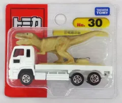 【中古】トミカ 恐竜搬送車(ホワイト×ブラック) 「トミカ No.30」のサムネイル