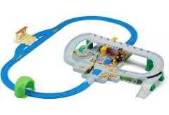 【中古】おもちゃ プラレール 5周年! トミカと遊ぼう! くるぞわたるぞ! カンカン踏切 DXセット