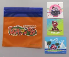 【中古】グッズセット ロゴ ジッパーバッグ＆ステッカーセット 「一番くじ ドラゴンボール DRAGONBALL SNAP COLLECTION2」 I賞