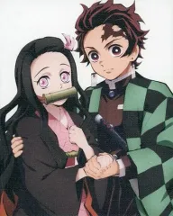 【中古】キャンバスボード・キャンバスアート 竈門炭治郎＆竈門禰豆子/手つなぎ ミニキャンバスボード 「一番くじ 鬼滅の刃～鬼殺の志～」 D賞