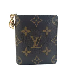【中古】LOUIS VUITTON ルイ・ヴィトン  LVチャーム ポケットウォレット M14718 モノグラム･キャンバス ブラウン レディース財布 26004365 RD