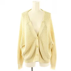 ココディール COCO DEAL コットン カーディガン ニット Vネック 長袖 2 オフホワイト /DF ■OS