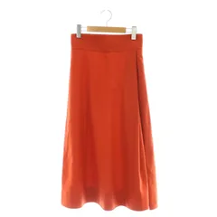 スピック&スパン Spick&Span フレアスカート ロング リネン混 36 朱色 /NR ■OS