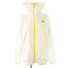 アディダス adidas メッシュ ジップアップ ブルゾン ジャケット M ホワイト /DF ■OS