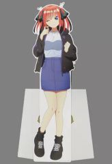 [중고] 팝 스탠드 패널 대 사이즈 나카노 니노 등신대 패널 - 워터 프루프 재킷! - [영화 오등분의 신부]