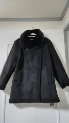 ブラック スウェード ムートン コート 新品