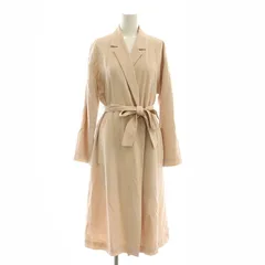 トゥモローランド TOMORROWLAND スプリングコート ガウンコート ロング 34 スモークピンク /ES ■OS