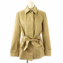 クミキョク 組曲 KUMIKYOKU コットン比翼ジャケット スプリングコート ステンカラー 2 ベージュ /DO ■OS