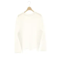 ザラ ZARA ロングスリーブ Tシャツ カットソー S ホワイト /ES ■OS