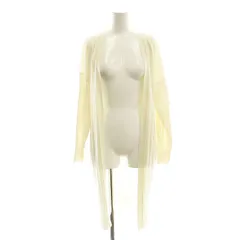 グレースコンチネンタル GRACE CONTINENTAL ハイゲージニットカーディガン シルク混 36 オフホワイト /ES ■OS