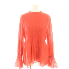 プラステ PLST 23SS マジョリカプリーツブラウス プルオーバー S レッド /DF ■OS