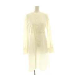 アンタイトル UNTITLED バンドカラーシャツ ブラウス オフホワイト 無地 長袖 /AG ■OS