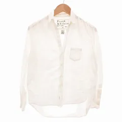 フランク&アイリーン Frank&Eileen RHC ロンハーマン 別注 オープンカラーシャツ 開襟 長袖 S 白 ホワイト /FF IBO70