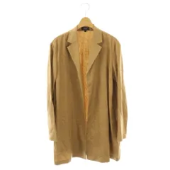セオリー Theory テーラードジャケット ボタンレス リネン混 S キャメル /DF ■OS