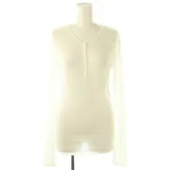 スローブ イエナ SLOBE IENA  25SS シアーリブヘンリーネックプルオーバー ニット セーター ホワイト /ES ■OS