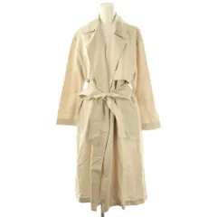 ミラオーウェン Mila Owen リネン混後ろベンツガウントレンチコート ロング 0 アイボリー /HK ■OS