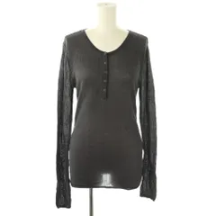 スローブ イエナ SLOBE IENA  25SS シアーリブヘンリーネックプルオーバー ニット セーター チャコールグレー /ES ■OS