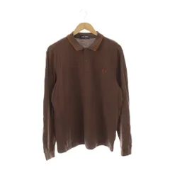 フレッドペリー FRED PERRY 長袖 ポロシャツ L ブラウン /HK ■OS