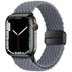 [HITZEE] Band コンパチブル Apple Watch バンド 49/46/45/44/42/41/40/38mm、磁気留め金付きのナイロン弾性編組バンド調節可能なスポーツアップルウォッチバンド付き Apple Watch Ultra 3/2/1 S