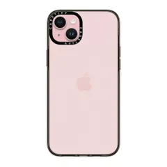 CASETiFY コンパクト iPhone 15 Plus ケース [軽量/MIL規格準拠 (2x MIL-STD-810G) / ワイヤレス充電に対応] - クリア ブラック
