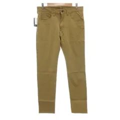 ナノユニバース nano universe 1st Floor タグ付き ライズドカラースキニーパンツ ストレッチ L ベージュ /UO