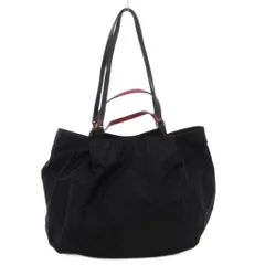 ラシット RUSSET ハンドバッグ トート 2WAY 肩掛け モノグラム ナイロン 紺 ネイビー /GV