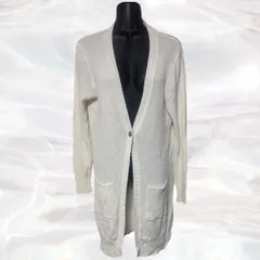 Sonny Label　サニーレーベル　ロングカーディガン　アイボリー　レディース　長袖　ボタンあり　Vネック　ポケットあり