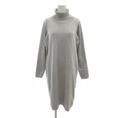 セシルマクビー CECIL McBEE タグ付き ワンピース ニットワンピ M グレー タートルネック 長袖 /NU ■GY60