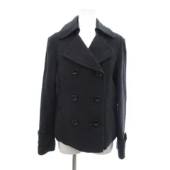 ワンアフター アナザー ナイスクラップ one after another NICE CLAUP コート ウール チャコールグレー ダブルブレスト 丸襟 /NL ■GY60