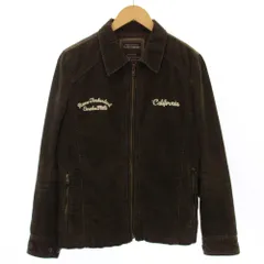 フラッシュレポート FLASH REPORT ヴィンテージ ファティーグ コーデュロイ ジャケット ジップアップ S ブラウン /TK ■GY61