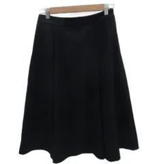 セオリーリュクス theory luxe フレアスカート ロング丈 40 L 黒 ブラック /SM16 ■GY61