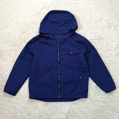 POLO ポロ ナイロンパーカー キッズ 120 ネイビー 紺 子供服 男の子 マウンテンパーカー シャカシャカ アウター 中古